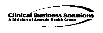 CLINICAL BUSINESS SOLUTIONS A DIVISION OF ACCREDO HEALTH GROUP