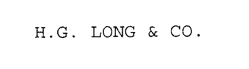 H.G. LONG & CO.