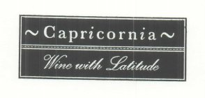 CAPRICORNIA WINE WITH LATITUDE