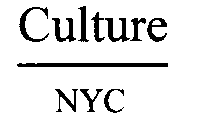 CULTURE NYC