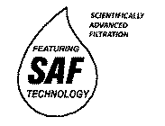 FEATURING SAF TECHNOLOGY SCIENTIFICALLY ADVANCED FILTRATION