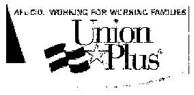 AFL-CIO WORKING FOR WORKING FAMILIES UNION PLUS