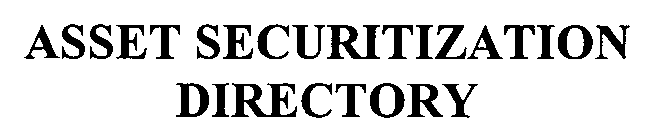 ASSET SECURITIZATION DIRECTORY