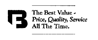 BF THE BEST VALUE - PRICE, QUALITY, SERVICE ALL THE TIME.