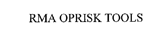 RMA OPRISK TOOLS