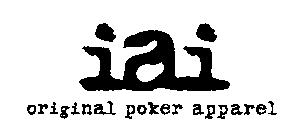 IAI ORIGINAL POKER APPAREL