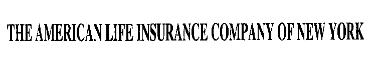 THE AMERICAN LIFE INSURANCE COMPANY OF NEW YORK