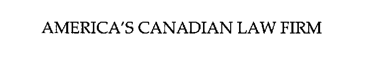 AMERICA'S CANADIAN LAW FIRM