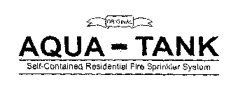 ORIGINAL AQUA-TANK SELF-CONTAINED RESIDENTIAL FIRE SPRINKLER SYSTEM