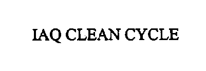 IAQ CLEAN CYCLE