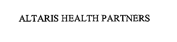 ALTARIS HEALTH PARTNERS