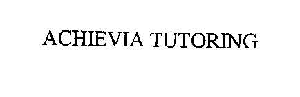 ACHIEVIA TUTORING