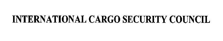 INTERNATIONAL CARGO SECURITY COUNCIL