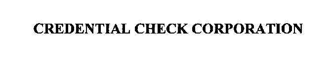CREDENTIAL CHECK CORPORATION