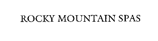 ROCKY MOUNTAIN SPAS
