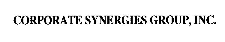 CORPORATE SYNERGIES GROUP, INC.