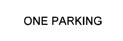 ONE PARKING