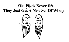 OLD PILOTS NEVER DIE THEY JUST GET A NEW SET OF WINGS