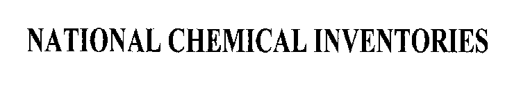 NATIONAL CHEMICAL INVENTORIES