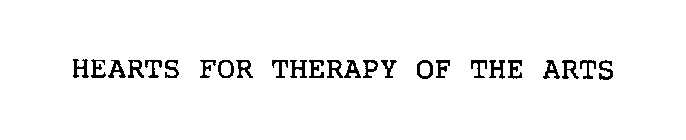 HEARTS FOR THERAPY OF THE ARTS