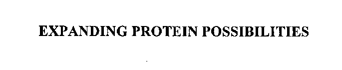 EXPANDING PROTEIN POSSIBILITIES