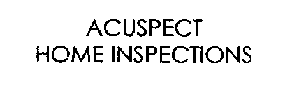 ACUSPECT HOME INSPECTIONS