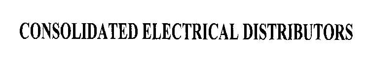 CONSOLIDATED ELECTRICAL DISTRIBUTORS