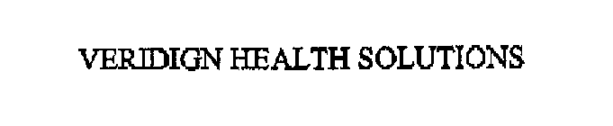 VERIDIGN HEALTH SOLUTIONS