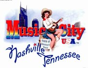MUSIC CITY USA NASHVILLE TENNESSEE HOME OF AMERICA'S MUSIC