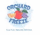 ORCHARD FREEZE PURE FRUIT. NATURALLY DELICIOUS.
