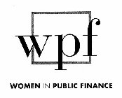 WPF WOMEN IN PUBLIC FINANCE