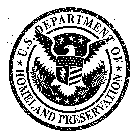 U.S. DEPARTMENT OF HOMELAND PERSERVATION