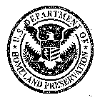 U.S. DEPARTMENT OF HOMELAND PRESERVATION