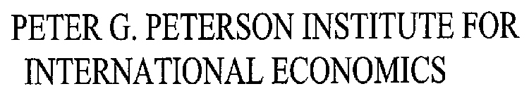 PETER G. PETERSON INSTITUTE FOR INTERNATIONAL ECONOMICS