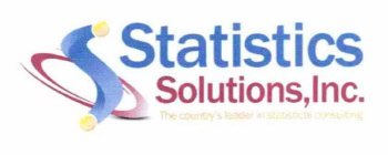 S STATISTICS SOLUTIONS, INC. THE COUNTRY'S LEADER IN STATISTICAL CONSULTING