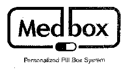 MED BOX PERSONALIZED PILL BOX SYSTEM