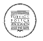 FOREIGN POLICY ASSOCIATION 1918