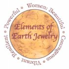 ELEMENTS OF EARTH JEWELRY WOMEN: BEAUTIFUL COURAGEOUS VIBRANT RESILIENT POWERFUL