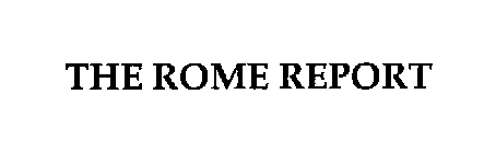 THE ROME REPORT