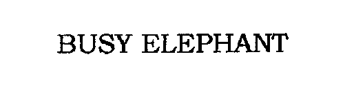 BUSY ELEPHANT