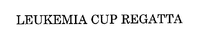 LEUKEMIA CUP REGATTA