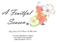 A FRUITFUL SEASON INSPIRATIONAL HAND PAINTED GREETING CARDS