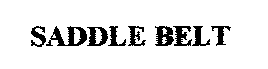 SADDLE BELT