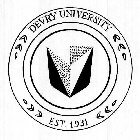DEVRY UNIVERSITY EST. 1931