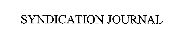 SYNDICATION JOURNAL