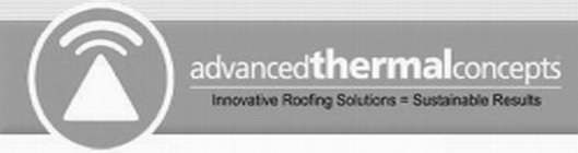 ADVANCEDTHERMALCONCEPTS INNOVATIVE ROOFING SOLUTIONS = SUSTAINABLE RESULTS