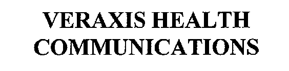 VERAXIS HEALTH COMMUNICATIONS