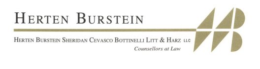 HERTEN BURSTEIN SHERIDAN CEVASCO BOTTINELLI LITT & HARZ LLC COUNSELLORS AT LAW HB