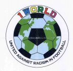 1 WORLD UNITED AGAINST RACISM IN FOOTBALL
