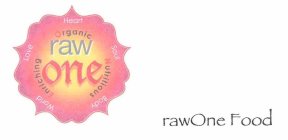 RAW ONE ENRICHING ORGANIC NUTRITIOUS WORLD LOVE HEART SOUL BODY